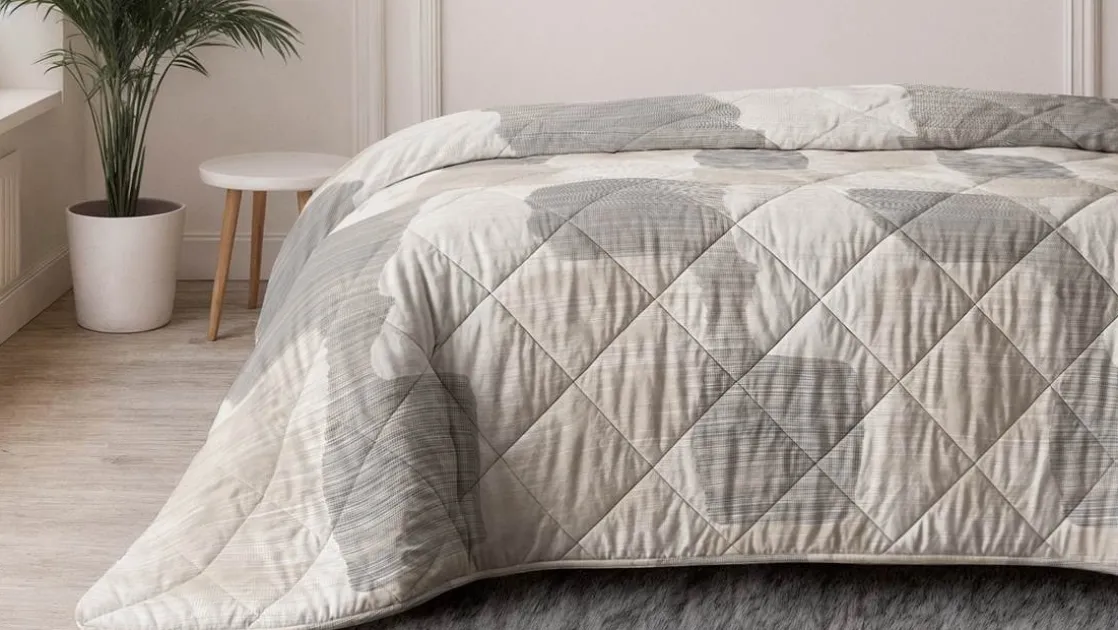 Checkered wasbaar dekbed