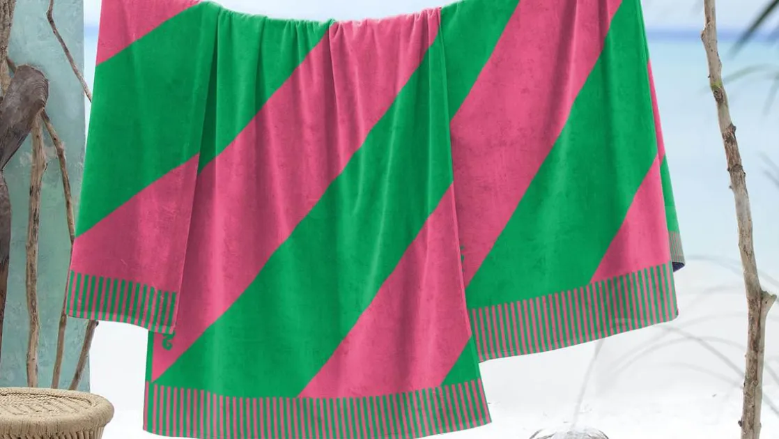 Colorblock Stripe strandlaken