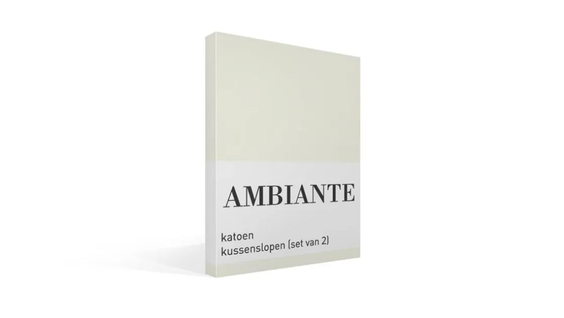Cotton Uni kussenslopen (set van 2)