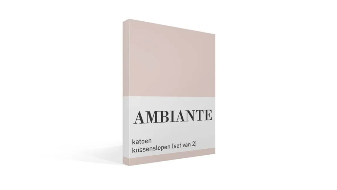 Cotton Uni kussenslopen (set van 2)