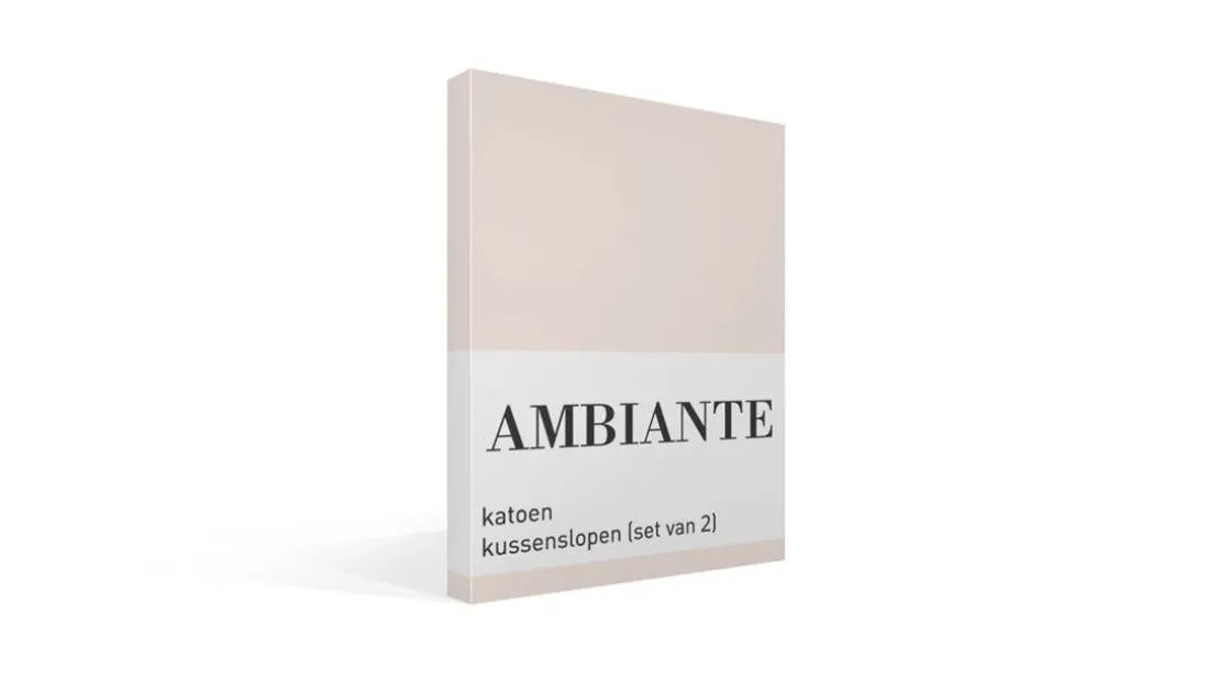 Cotton Uni kussenslopen (set van 2)