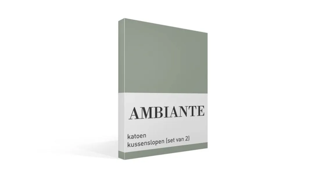 Cotton Uni kussenslopen (set van 2)