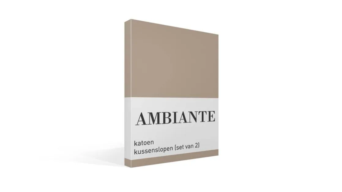 Cotton Uni kussenslopen (set van 2)