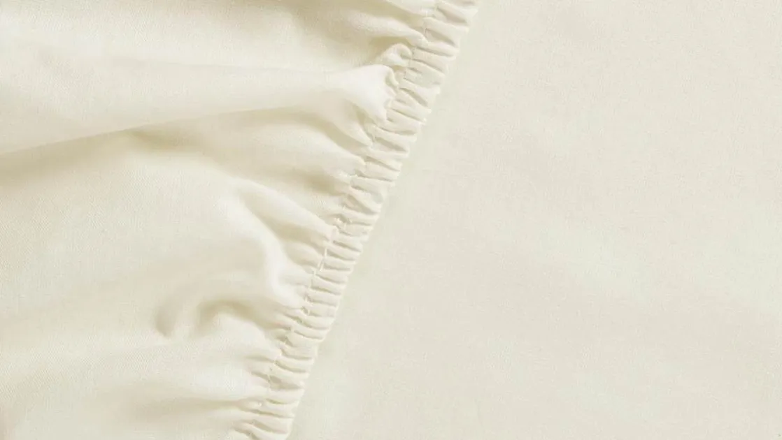 Cotton Uni split-topper hoeslaken