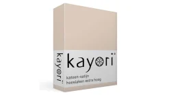 Edo katoen-satijn hoeslaken extra hoog
