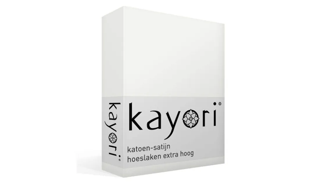 Edo katoen-satijn hoeslaken extra hoog
