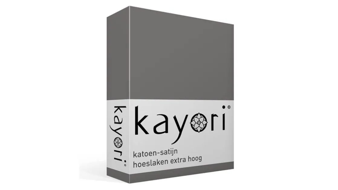 Edo katoen-satijn hoeslaken extra hoog