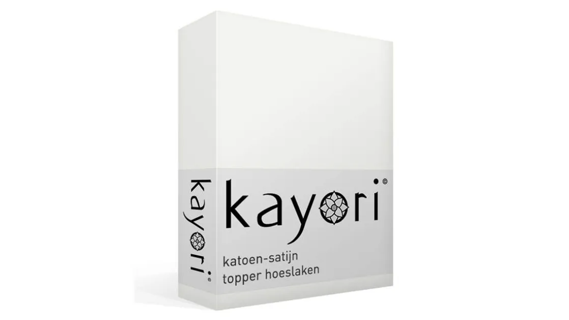 Edo katoen-satijn topper hoeslaken