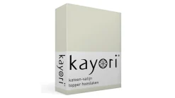 Edo katoen-satijn topper hoeslaken