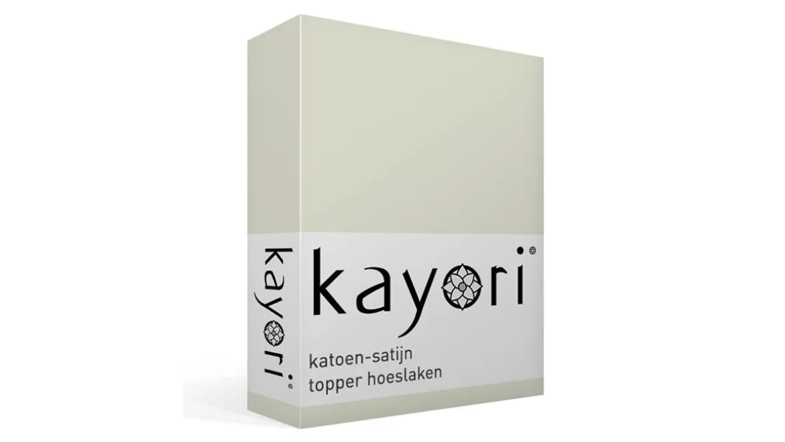 Edo katoen-satijn topper hoeslaken