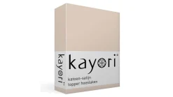 Edo katoen-satijn topper hoeslaken