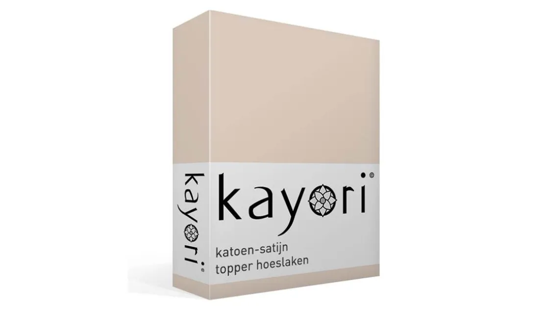 Edo katoen-satijn topper hoeslaken