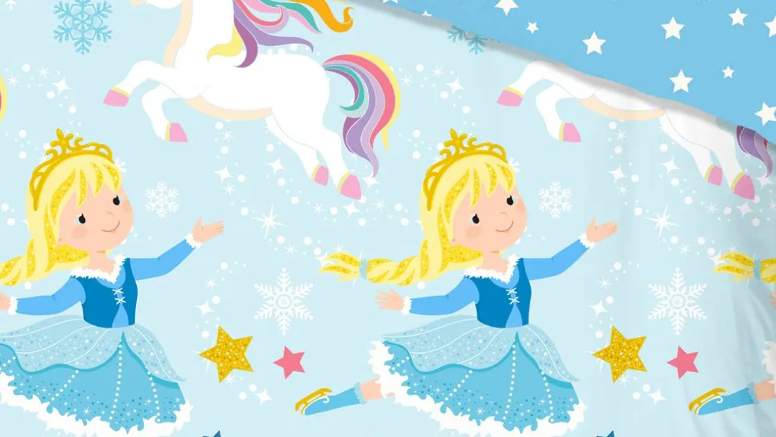 Iceprincess flanel dekbedovertrek
