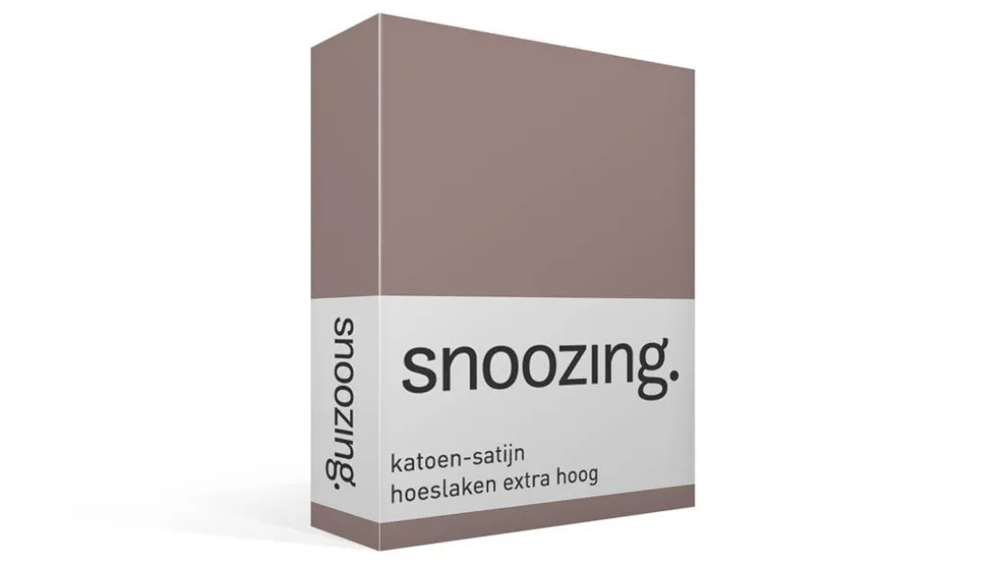katoen-satijn hoeslaken extra hoog