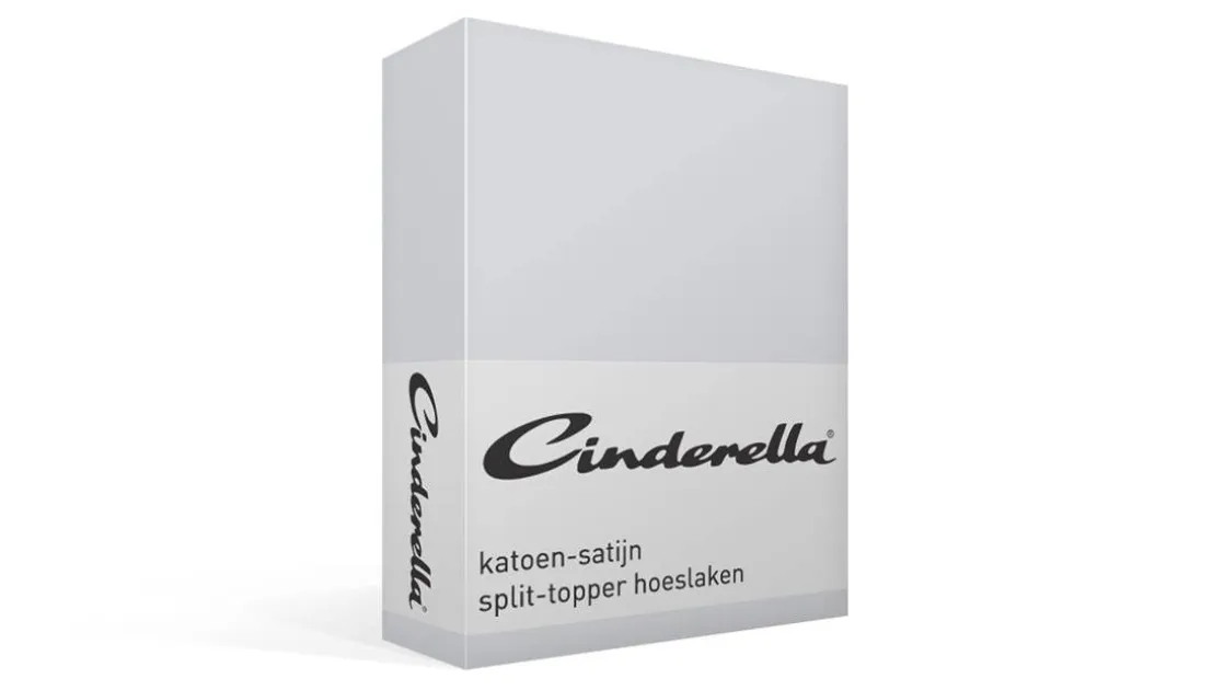 katoen-satijn split-topper hoeslaken