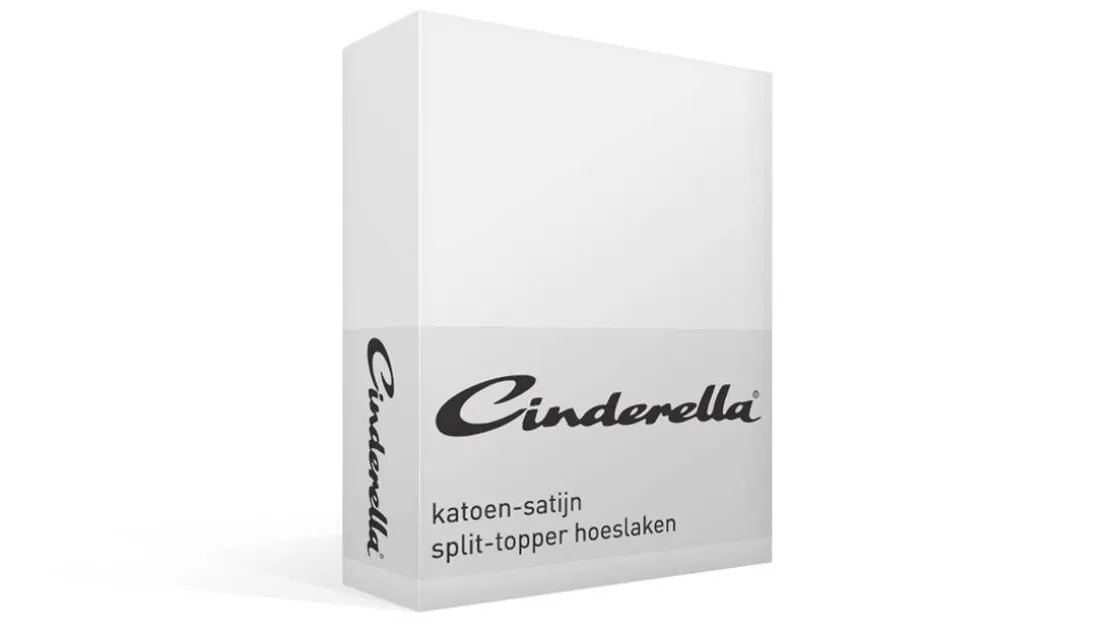 katoen-satijn split-topper hoeslaken