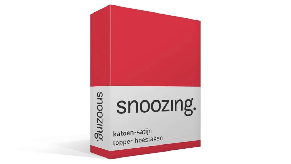 katoen-satijn topper hoeslaken