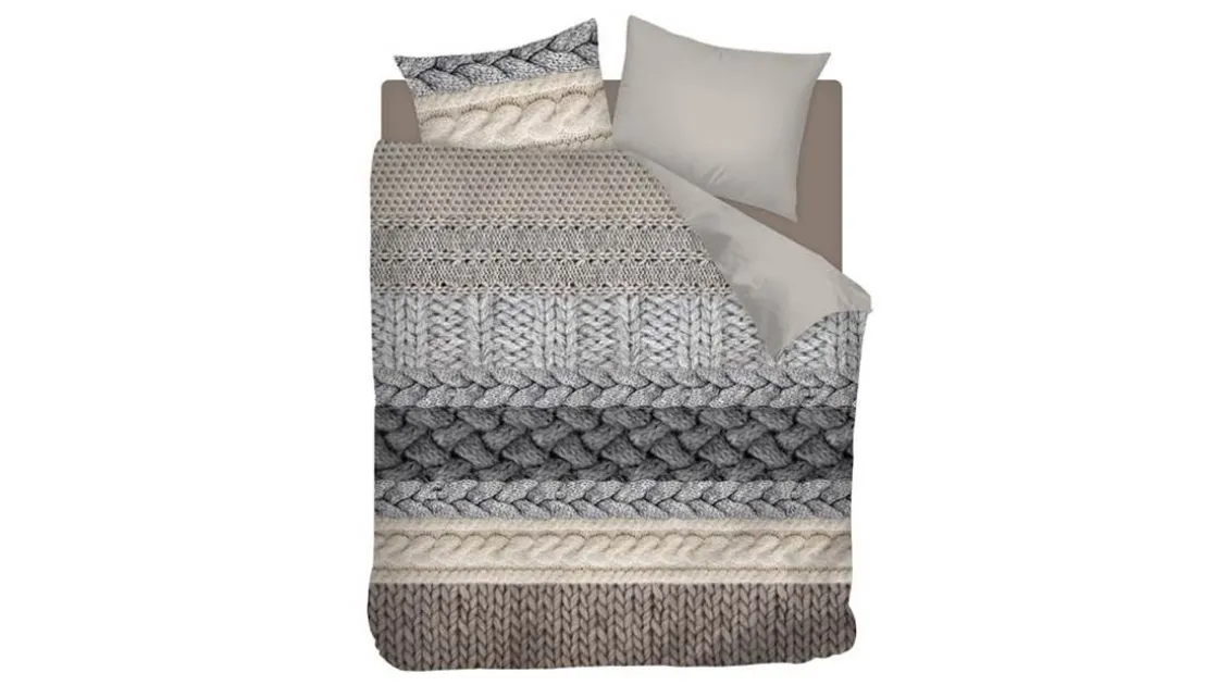 Knitted Wool flanel dekbedovertrek