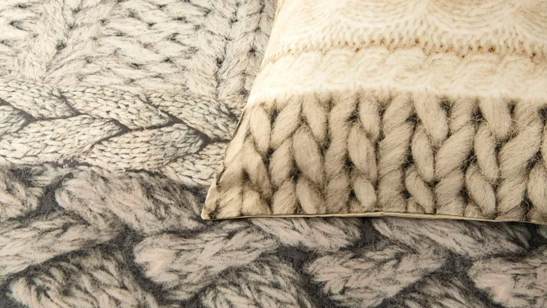 Knitted Wool flanel dekbedovertrek