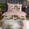 Meow flanel dekbedovertrek