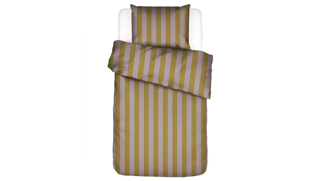 Minte Stripe dekbedovertrek