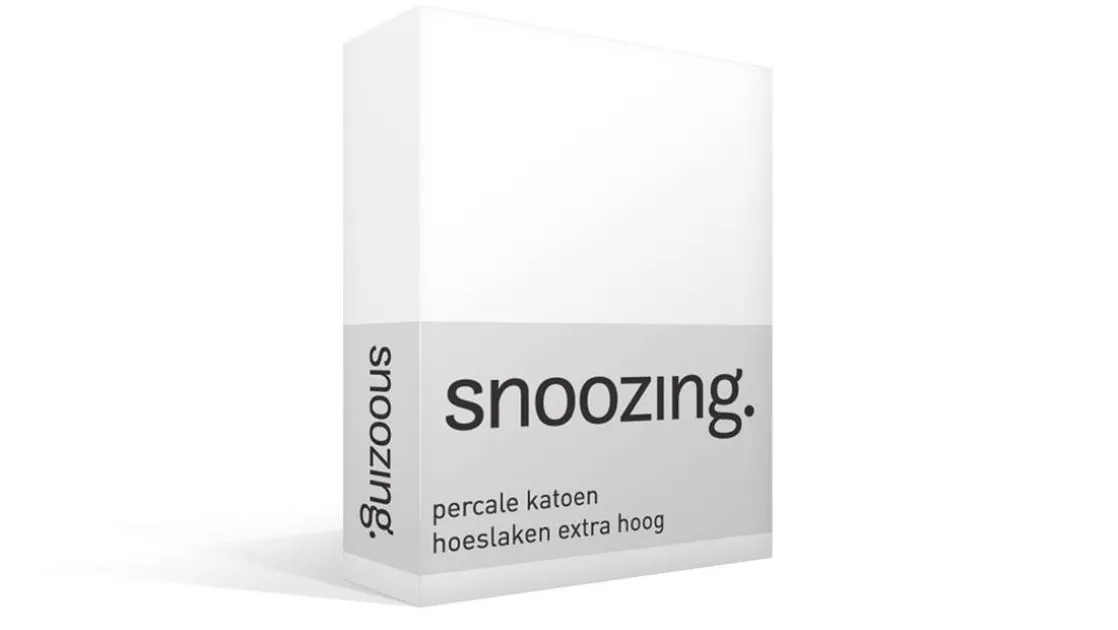 percale katoen hoeslaken extra hoog