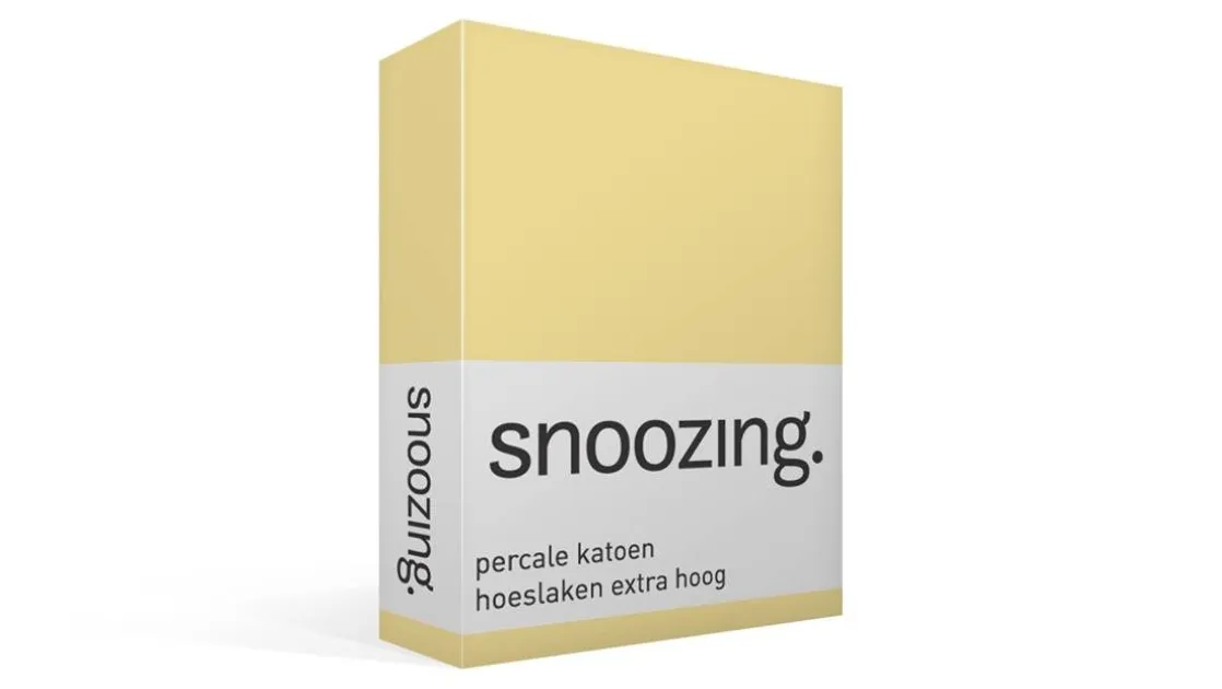 percale katoen hoeslaken extra hoog