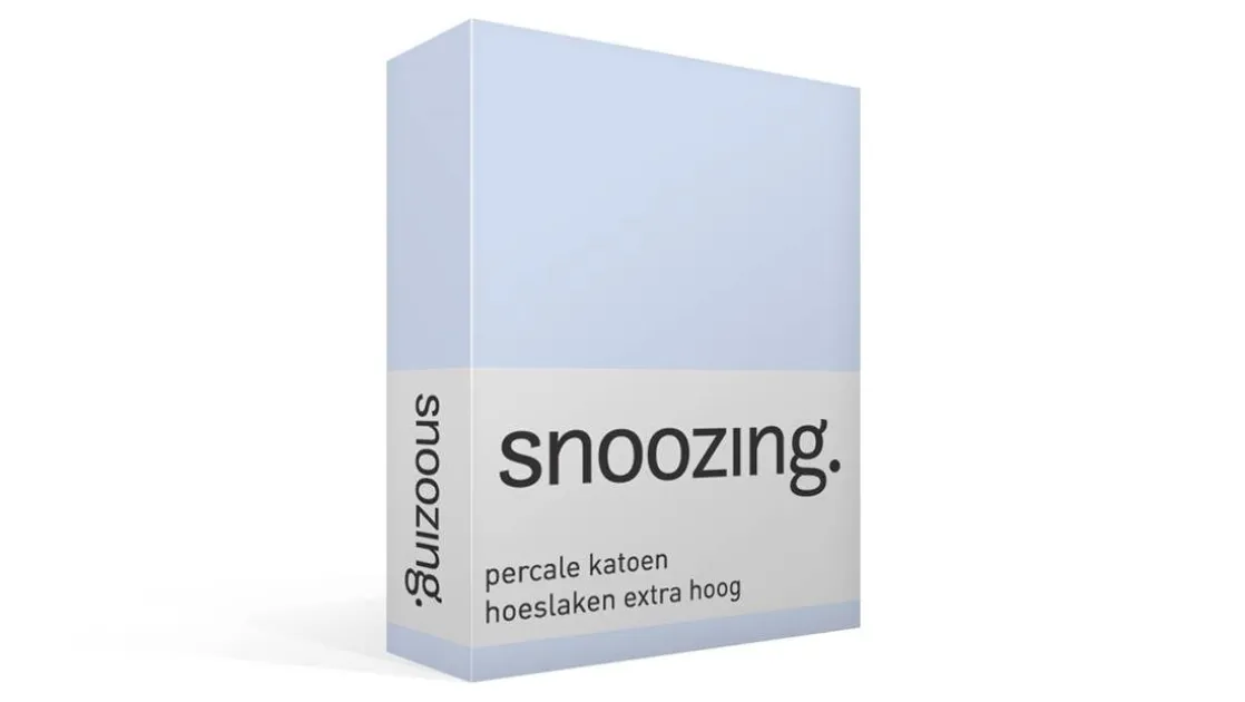 percale katoen hoeslaken extra hoog