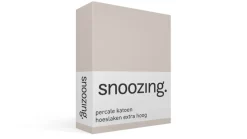 percale katoen hoeslaken extra hoog