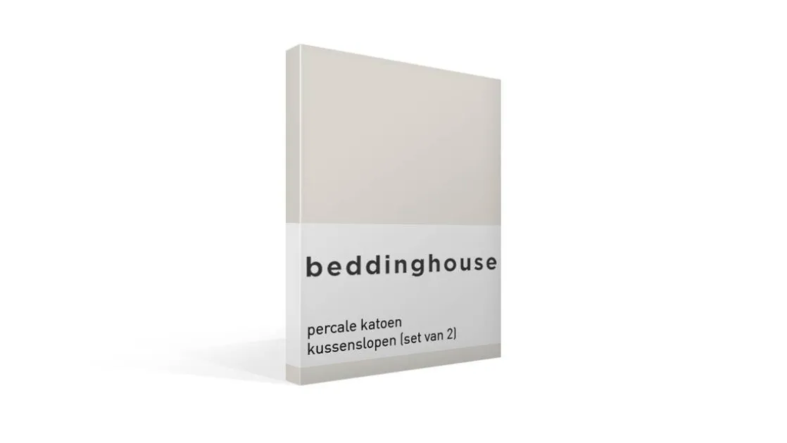 percale katoen kussenslopen (set van 2)