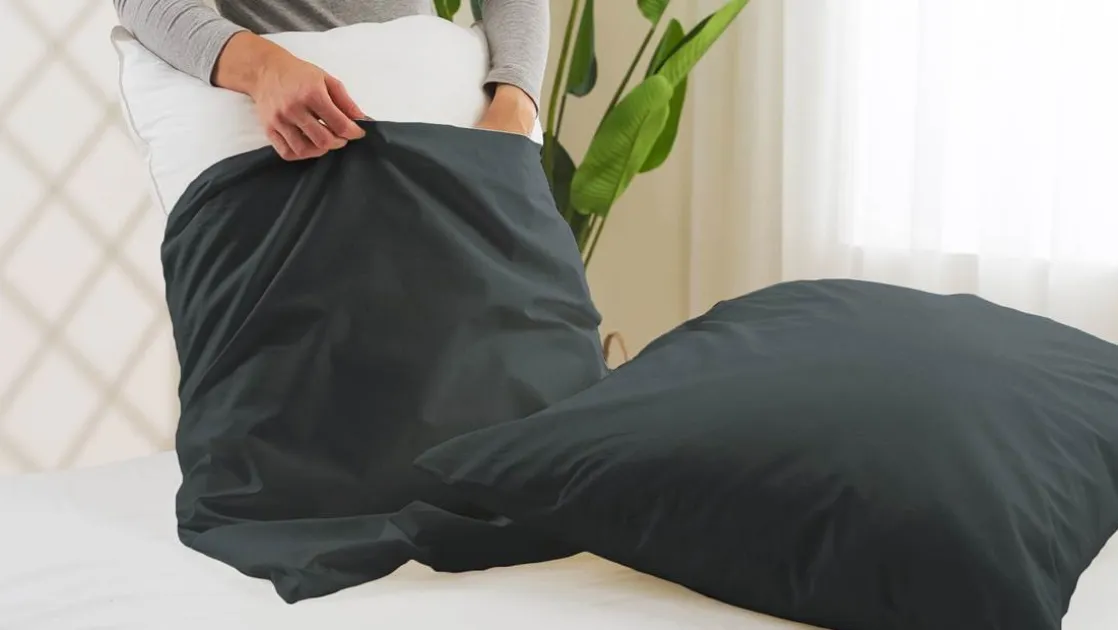 percale katoen kussenslopen (set van 2)