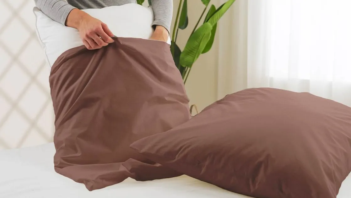percale katoen kussenslopen (set van 2)