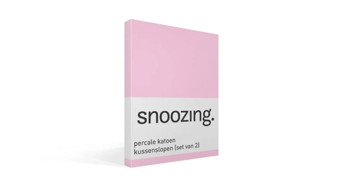 percale katoen kussenslopen (set van 2)