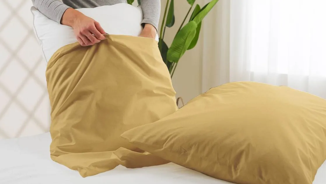 percale katoen kussenslopen (set van 2)