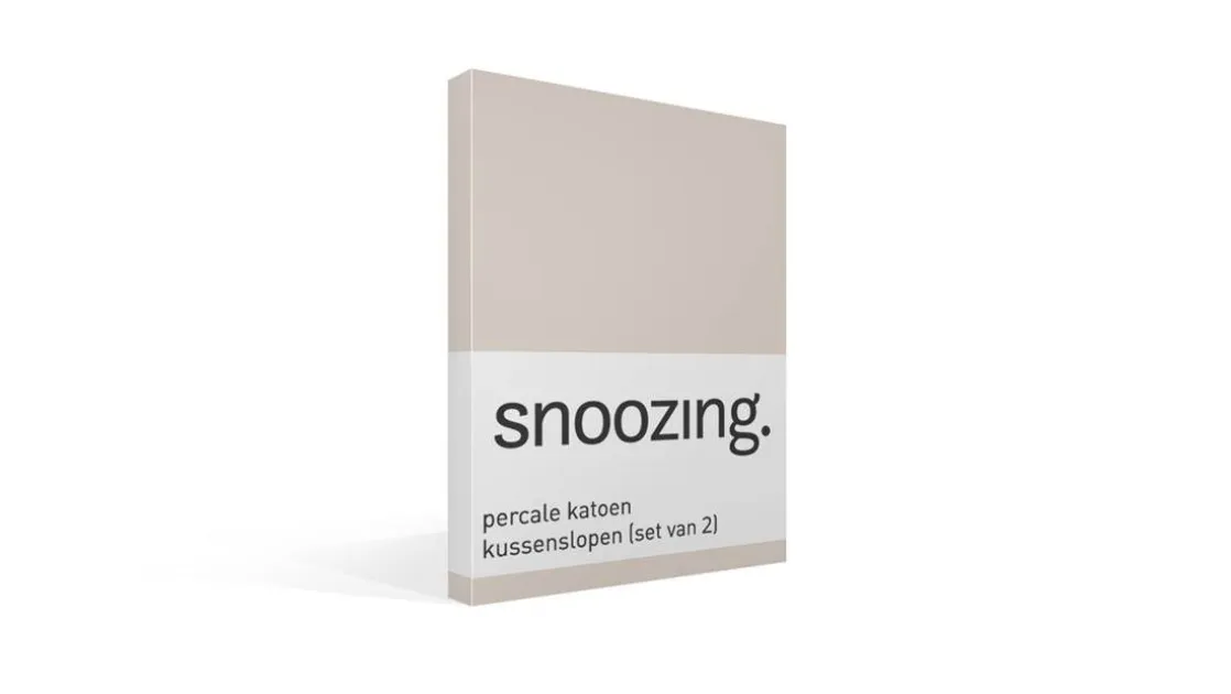 percale katoen kussenslopen (set van 2)