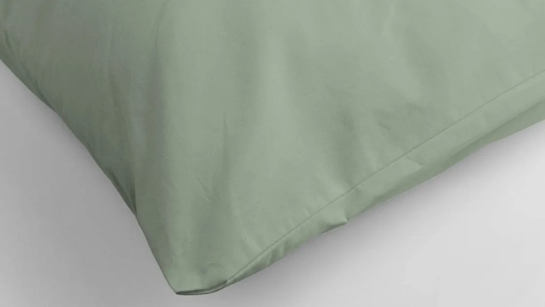 percale katoen kussenslopen (set van 2)
