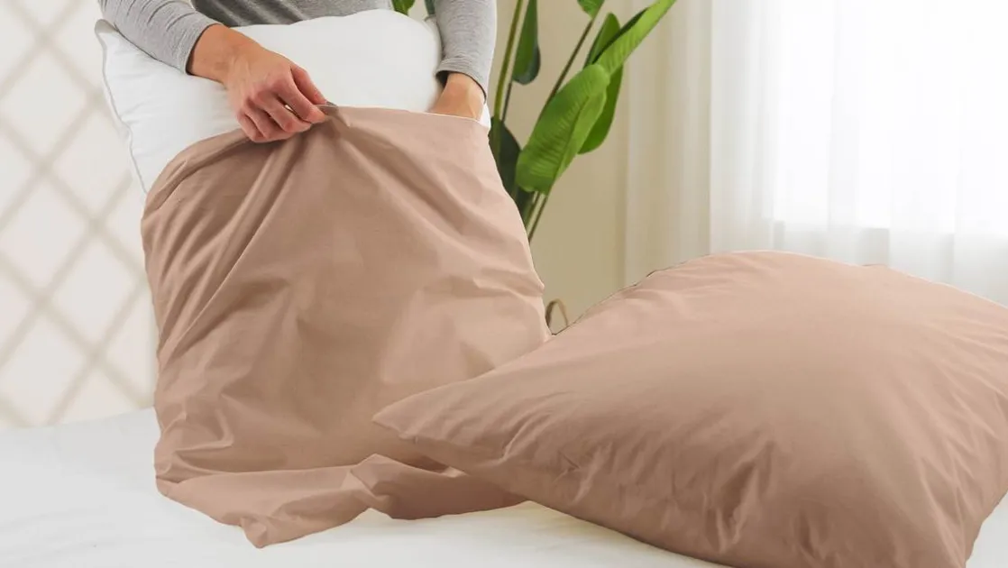 percale katoen kussenslopen (set van 2)
