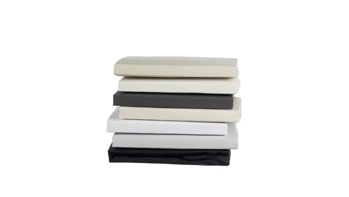 percale katoen split-topper hoeslaken