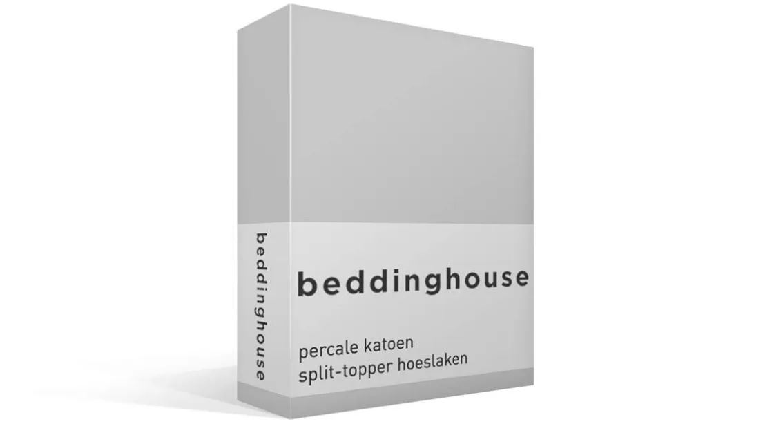 percale katoen split-topper hoeslaken