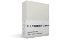 percale katoen split-topper hoeslaken