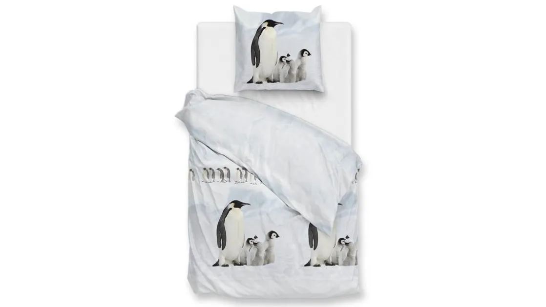 Pingu flanel dekbedovertrek