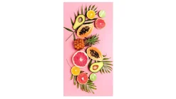 Pink Fruits strandlaken