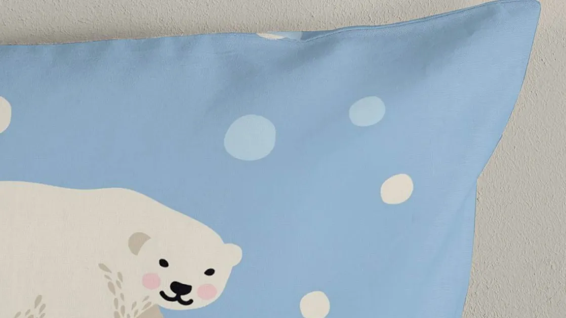 Polar Bear flanel dekbedovertrek