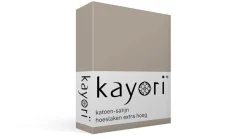 Saya katoen-satijn hoeslaken extra hoog