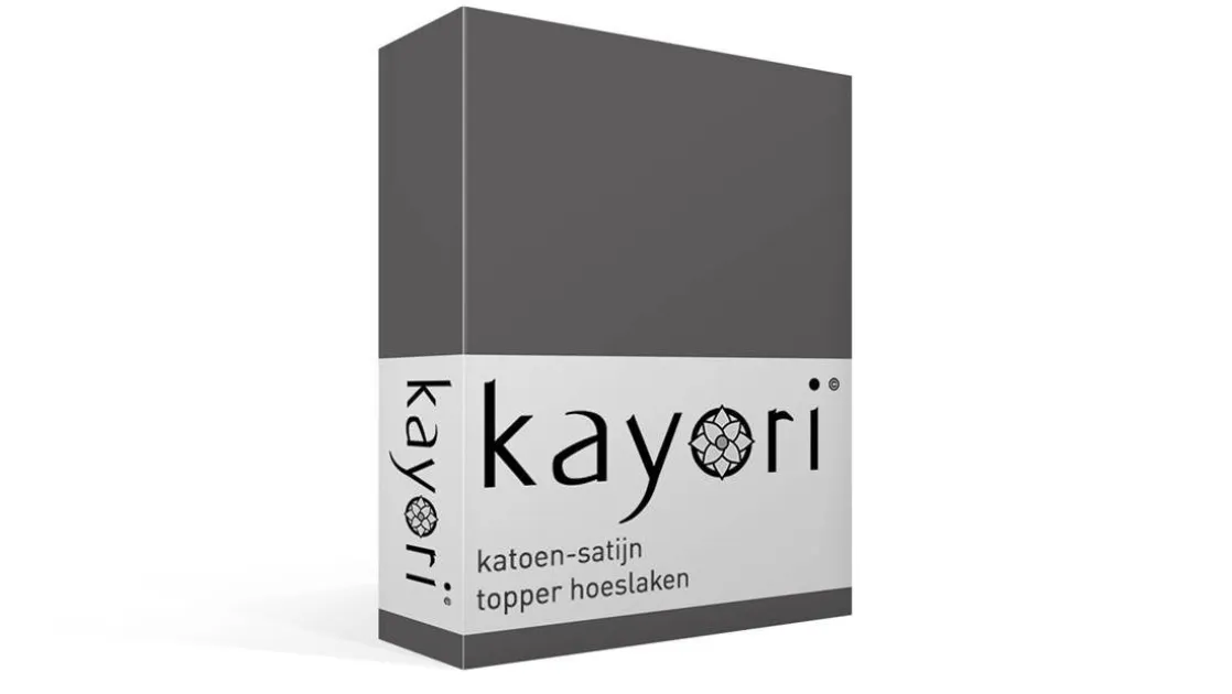 Saya katoen-satijn topper hoeslaken