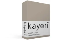 Saya katoen-satijn topper hoeslaken