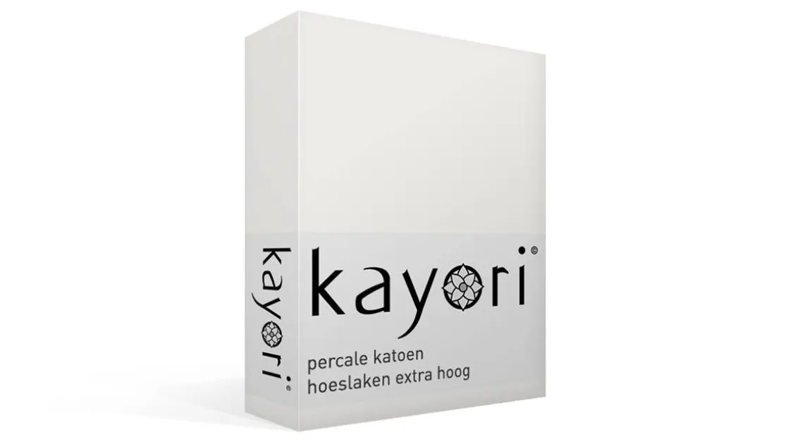 Shizu percale katoen hoeslaken extra hoog