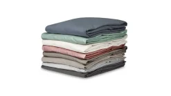 Shizu percale katoen split-topper hoeslaken