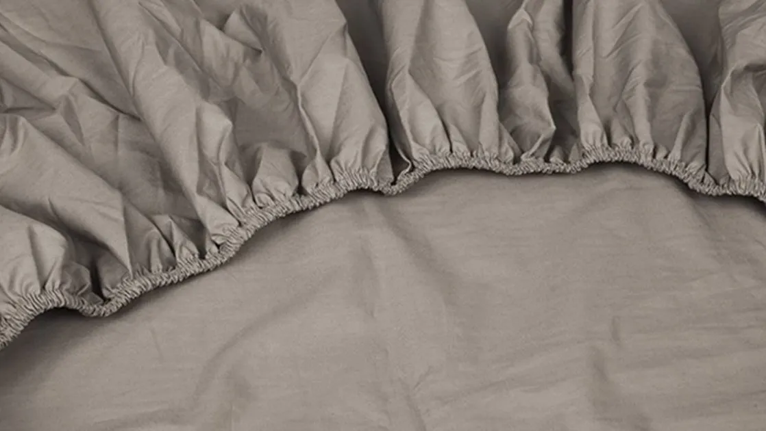 Shizu percale katoen split-topper hoeslaken