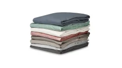 Shizu percale katoen split-topper hoeslaken